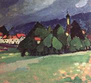 Alexei Jawlensky landscape,murnau oil